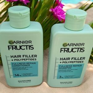 Garnier Fructis Hair Filler Shampoo and Conditioner Set (EUC)